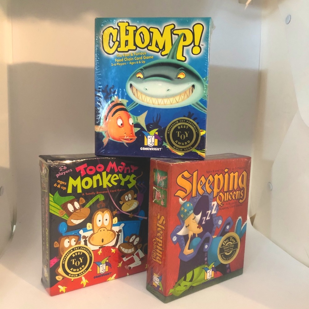 3/$20: Chomp, Sleeping Queens & Too Many Monkeys